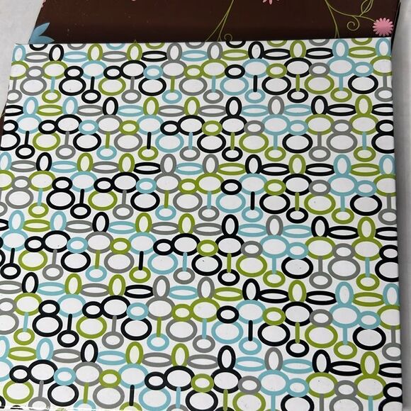 Colorful Floral set of 2 Scrapbook Album 10 Pages 7”x7” NEW - Picture 2 of 6